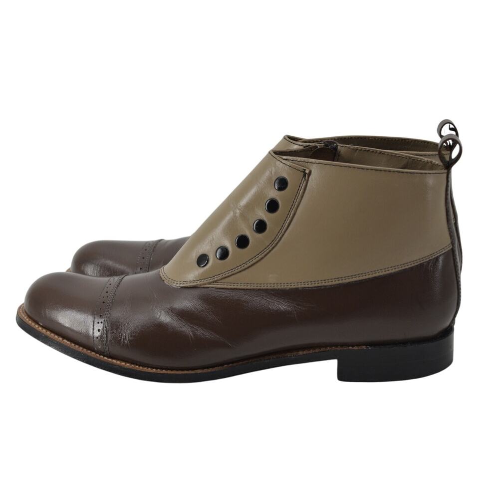 Stacy Adams Mens Size 11 Madison Cap Toe Boots Gatsby Zip
